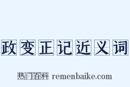 政变正记近义词是什么意思的图片